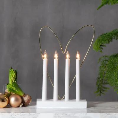 Immagine prodotto di Eglo KERZENSTÄNDER 4XE10 250X75 (MESSAGGIO LUCIDO WEIß)