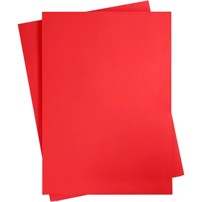 Produktbild von Karton, farbig, A2, Blatt 420x594 mm, 180 g, Weihnachtsrot, 10 Bl./ 1 Pck