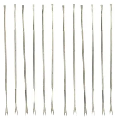 Image de Lot de 12 fourchettes à crustacé en acier inoxydable 18,5 cm Fackelmann