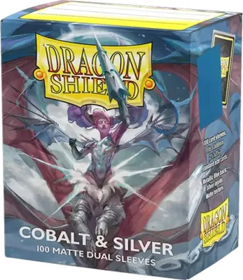 Immagine prodotto di Buste protettive Dragonshield Standard Dual Matte - Argento cobalto (100)