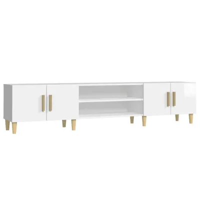 Produktbild von vidaXL TV-Schrank Hochglanz-Weiß 180x31,5x40 cm Holzwerkstoff