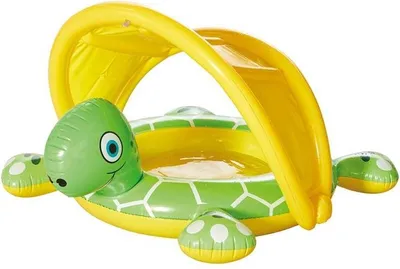 Produktbild von Happy People Wencke Babypool Schildkröte mit verstellbarem Sonnendach 77720
