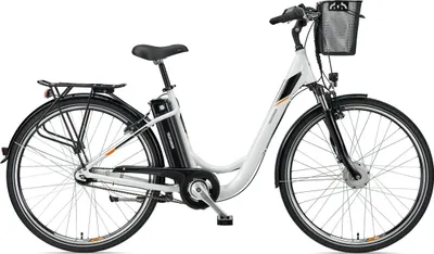 Zdjęcie produktu dla Rower elektryczny Telefunken RC840 28 cali z 7-biegową piastową przekładnią Shimano / silnikiem przednim o mocy 250 W / akumulatorem w rurze podsiodłowej o pojemności 536,5 Wh / kolor biały