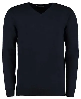 Produktbild von Kustom Kit - "Arundel" Sweatshirt V-Ausschnitt für Herren/Damen Uni LT3514 (3XL) (Marineblau)