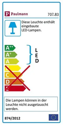 Produktbild von Paulmann Spiegelleuchte 70782 Tezzo IP44 LED 21W 230V Warmweiß 3000K 1430Lumen