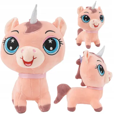 Produktbild von Weicher Plüsch-Einhorn Kuscheltier für Kinder, Pink