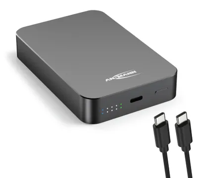 Produktbild von ANSMANN MagSafe Powerbank 10000 mAh, kabellose Powerbank mit USB C für iPhone