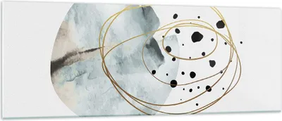 Produktbild von Bilder auf glas - Einteilig - Modern Abstraktion Flecken - 140x50cm - Glasbilder - Wandbilder - Bilder - Wanddekoration aus Glas - Glas Bilder - Wandbild auf Glas - GAB140x50-4782