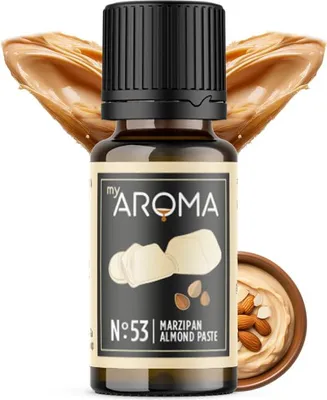 Produktbild von myAROMA flavour drops – Marzipan 10ml: Zuckerfreie und kalorienfreie Aromatropfen, vegan & ohne künstliche Farbstoffe