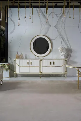 Produktbild von Luxus Esszimmer Set Esstisch + 6x Stühle + Anrichte Essgruppen Sideboard 8 tlg