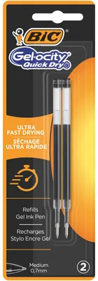 Immagine prodotto di BIC Wkłady żelowe Gel-ocity Quick Dry czarne 2 szt.