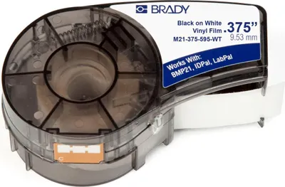 Produktbild von Brady M21-375-595-WT Weiß Selbstklebendes Druckeretikett Druckeretikett (142800)