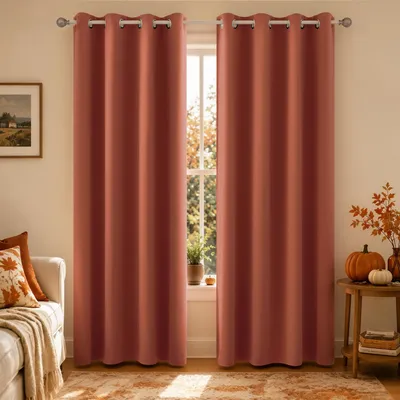 Verdunkelnde Vorhänge 2er-Set, 106x213 cm, Ösen, Schlafzimmer