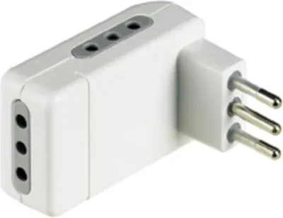 Image de bticino S3605DE Adaptateur de prise secteur blanc