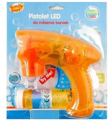 Zdjęcie produktu dla Pistolet LED do tworzenia baniek mydlanych dla dzieci