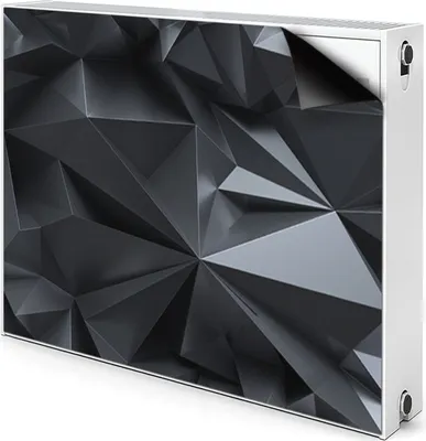 Produktbild von Magnet Heizung Verkleidung Abdeckung Heizung Heizkörperabdeckung 80x60 cm  - Schwarz, muster, 3d