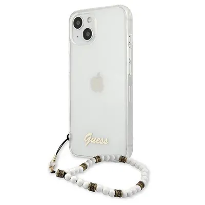 Image de Guess Guhcp13Mkpswh Iphone 13 / 14 / 156.1 Transparent Hardcase White Pearl