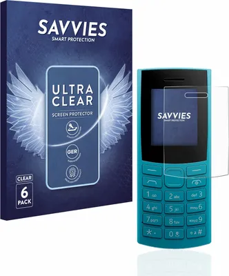 Produktbild von 6x Für Nokia 105 4G (2023) Schutzfolie Savvies Displayschutz Display Schutz Folie Klar Transparent