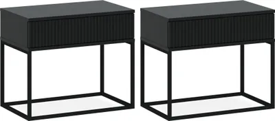 Produktbild von Nachttisch RECTUS 2-er Set, Nachtschrank, Modern, 39x60cm