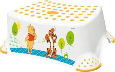 Produktbild von keeeper kids Tritthocker "tomek winnie", weiß mit Aufdruck