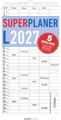 Produktbild von Superplaner L - 5 Spalten 2027
