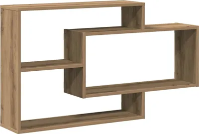 Image de Étagère murale chêne artisanal 104x20x58,5 cm bois d'ingénierie