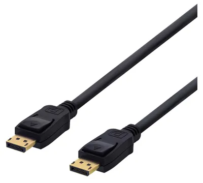 Obrázek produktu pro Deltaco DP-1005D, 0,5 m, DisplayPort, DisplayPort, Samec, Samec, 3840 x 2160 px