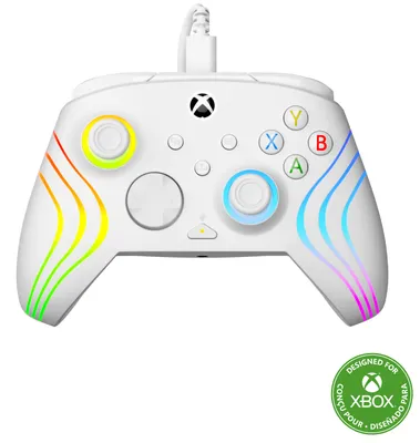 Immagine prodotto di Turtle Beach Afterglow Wave, gamepad, PC, Xbox, Xbox One, Xbox Series S, Xbox Series X, D-Pad, pulsante Opzioni, multicolore, con cavo, USB