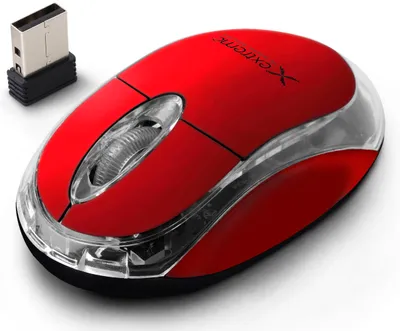 Obrázek produktu pro Bezdrátová myš 3D USB HARRIER, červená 73447