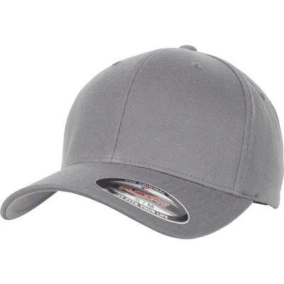Produktbild von FLEXFIT 6477 | Flexfit Wool Blend Cap, Silberne Schirmunterseite - Farbe: Grey - Größe: S/M