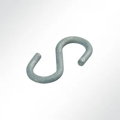 Produktbild von Lysel® S-Haken symmetrisch, verzinkt, (L) 45mm in grau/feuerverzinkt (10 Stück)