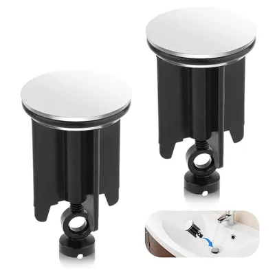 Produktbild von 2Stk Waschbeckenstöpsel, Abflussstopfen Waschbecken, Abflussstopfen Stöpsel, Stöpsel Waschbecken, Badewannenstöpsel Ø40mm