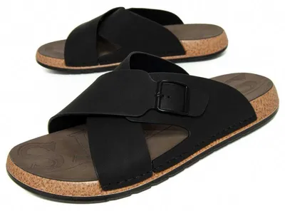 Produktbild von Montevita Herren-Freizeitsandalen mit gekreuzten Riemen, Schwarz