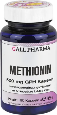 Image de GALL PHARMA Méthionine 500 mg GPH, gélules, 60 gélules