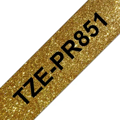 Image de Brother TZE-PR851 ruban d'étiquetage Noir sur or