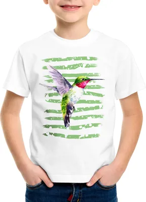 Produktbild von style3 Kolibri Kinder T-Shirt regenwald dschungel sommer