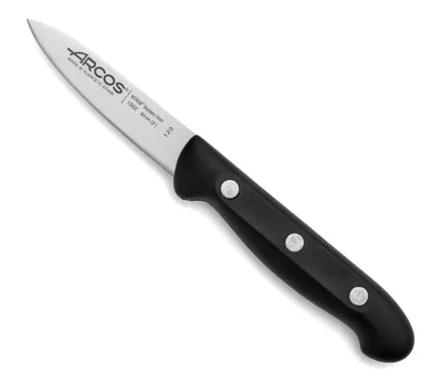 Produktbild von Mondador Messer Arcos Maitre 150200 Edelstahl Nitrum und mango Polypropylenmesser mit 8 cm Klinge in Blisterverpackung