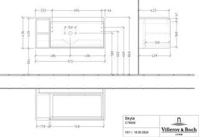 Produktbild von Villeroy & Boch C79000VJ WTUS Skyla C79000 972x436x439mm 2