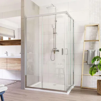 Immagine prodotto di Mereo Cabina doccia, Lima, rettangolo, a scomparsa, 110x90 cm, cromo ALU, vetro Clear - CK83423K
