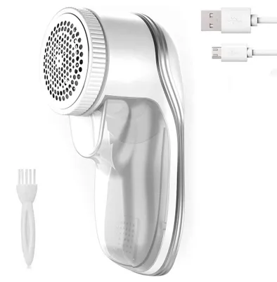 Produktbild von Wiederaufladbarer elektrischer Fusselentferner mit USB-Ladekabel, tragbarer Kleiderrasierer mit 2 Geschwindigkeitsstufen zur effizienten Entfernung von Knötchen und Fusseln