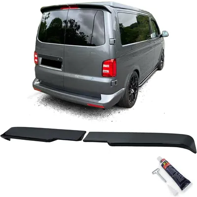 Für VW T6 T6.1 mit Hecktüren 2015- Dachspoiler Heckspoiler SCHWARZ GLANZ mit ABE in der Farbe SCHWARZ von Carparts-Online GmbH