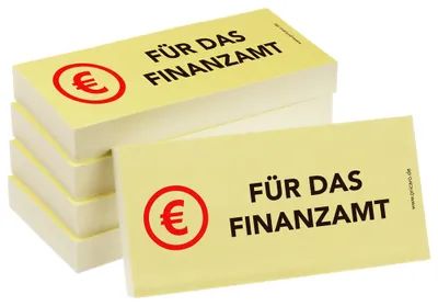 Produktbild von PRICARO Haftnotizen "Für das Finanzamt", 100 Blatt, 5 Stück