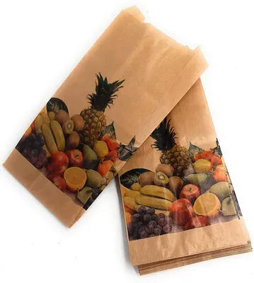 125 Kraftpapier-Beutel, feuchtigkeitsabweisend, 23 x 39 cm
