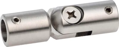 Image de Raccord articulé CROSO, perçage ø 12,2 mm, acier inoxydable poli V2A