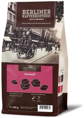 Produktbild von Berliner Kaffeerösterei - aromatisierter Espresso Karamell (250g / Siebträger)