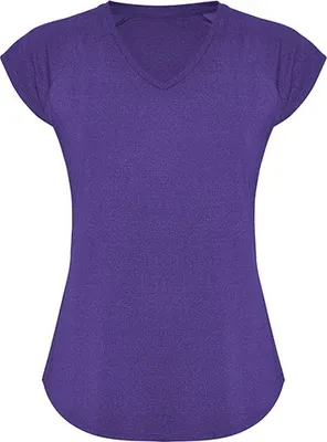 Produktbild von Roly CA6658 | Damen Avus T-Shirt, Polyester mit Baumwollfeeling - Farbe: Heather Mauve 253 - Größe: XL