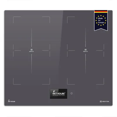 Image de Plaque à induction 60cm Vitrocéramique / Autonome 4 zones Encastrable Écran TFT