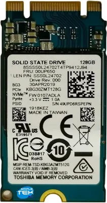 Produktbild von Lenovo Toshiba - SSD - - intern - M.2 2242 - PCIe 3.0 x2 NVMe