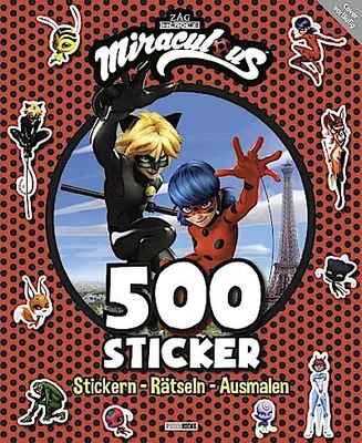 Immagine prodotto di Miraculous: 500 Sticker - Stickern - Rätseln - Ausmalen