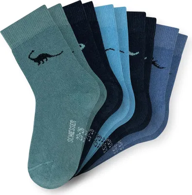 Produktbild von SCHIESSER Jungen Socken, 5er Pack - "Legwear Kids", Muster, Baumwolmischung Blau-Mix 31-34